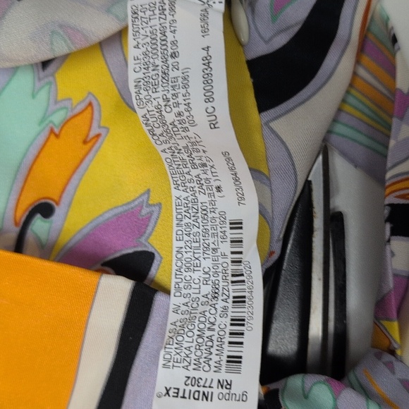 Zara Boho Abstract Printed Wrap Skort Size Small NWT - Picture 7 of 8